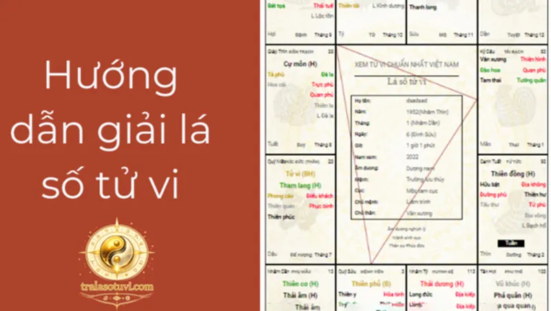 Hướng dẫn giải lá số tử vi