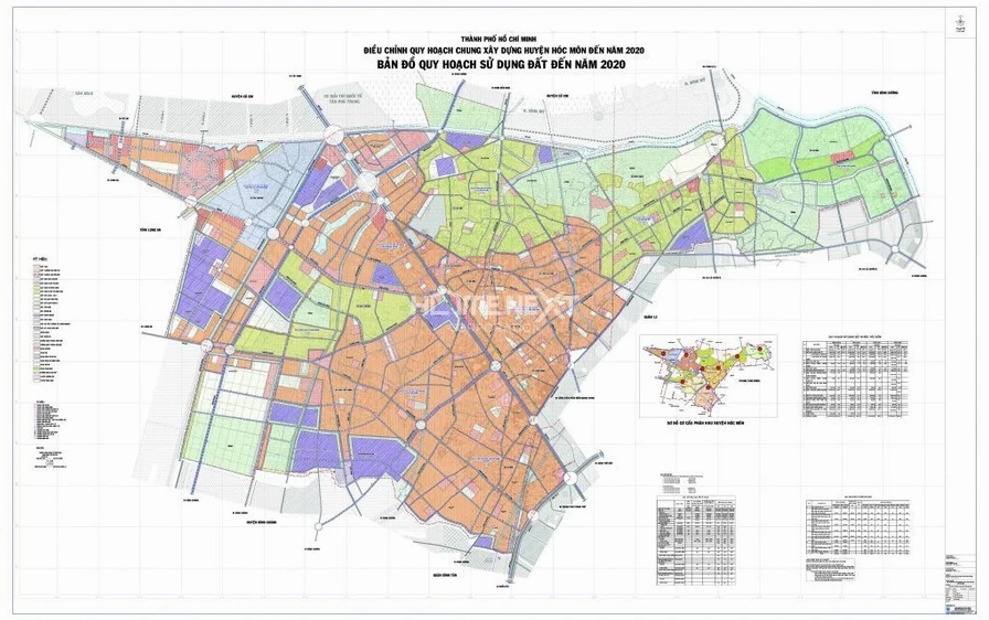 Bản đồ quy hoạch Huyện Hóc Môn Tp.HCM mới nhất 2026