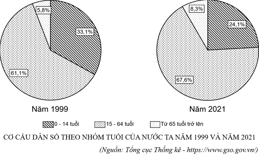 Biểu đồ tỉ lệ dân số theo nhóm tuổi, cho thấy xu hướng nhân khẩu học đô thị