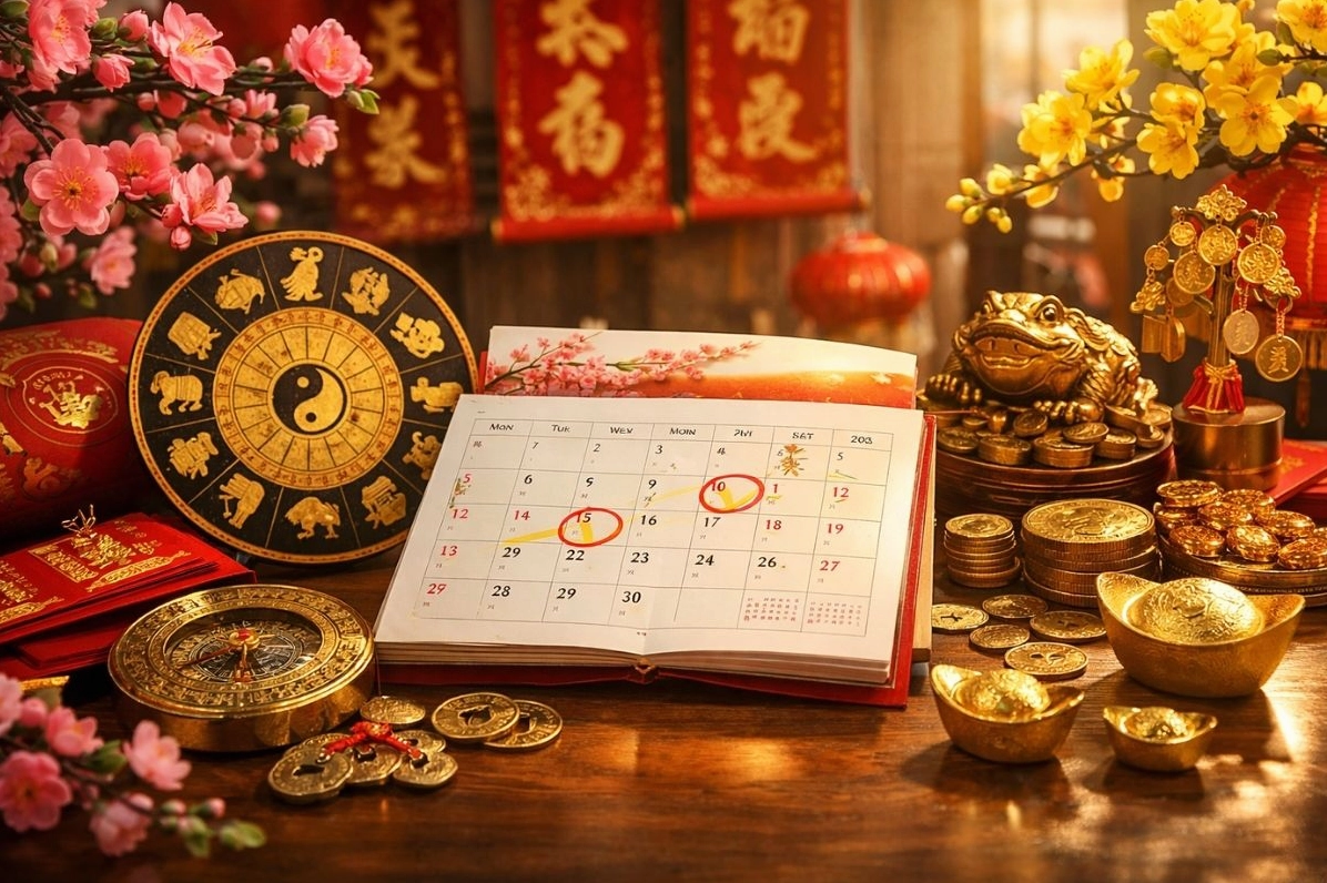 Cách chọn ngày đẹp khai xuân 2026 theo tuổi giúp rước lộc phát tài
