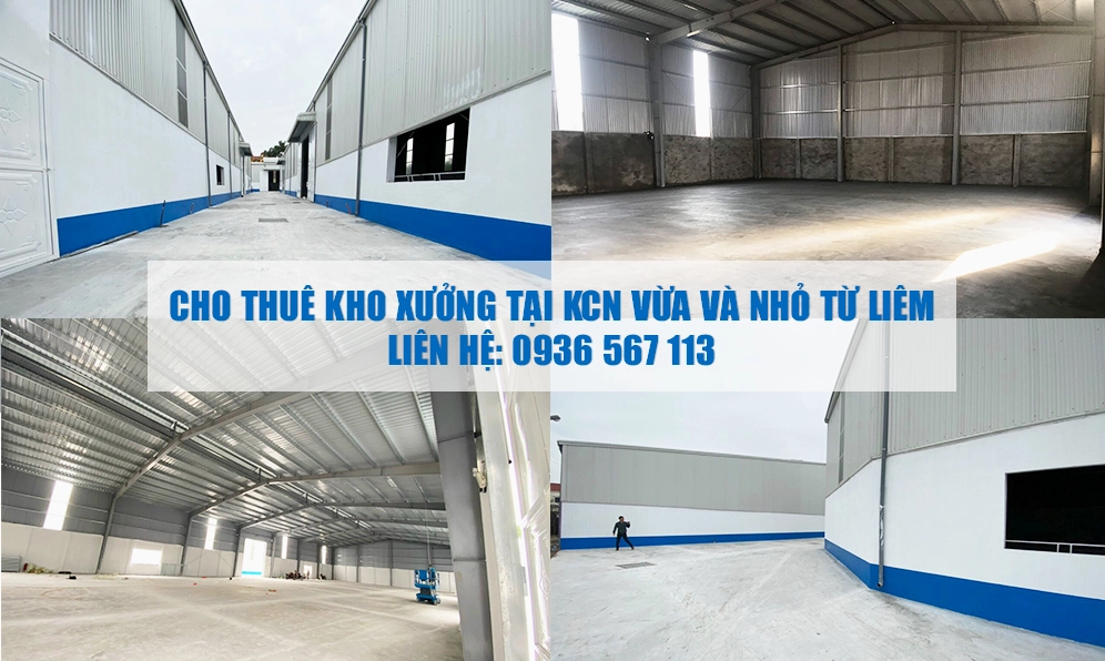 Cho thuê kho xưởng tại khu công nghiệp vừa và nhỏ Từ Liêm 0936567113