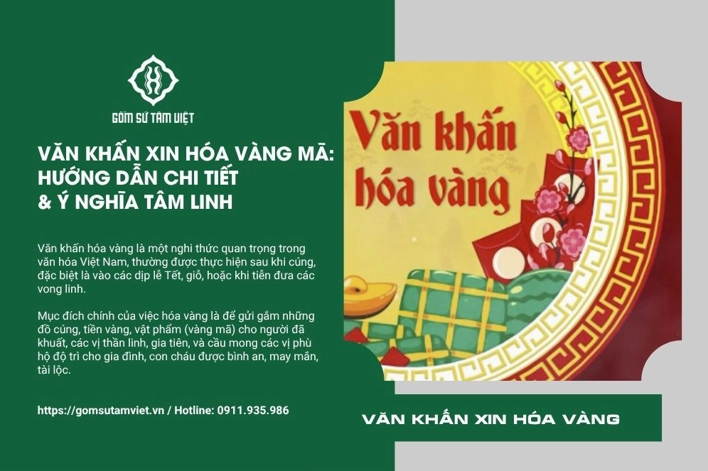 Chuẩn bị lễ vật và văn khấn hoá vàng