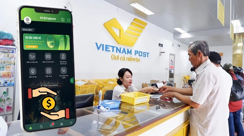 Để thuận tiện, bạn có thể lựa chọn chuyển tiền mặt vào tài khoản tại các điểm giao dịch trung