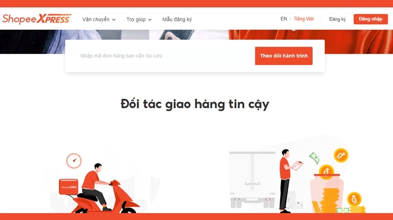 Điền mã vận đơn vào ô tra cứu