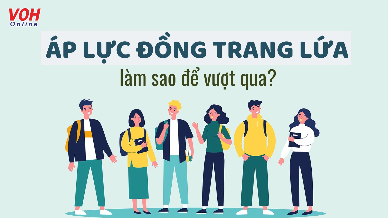 Hình ảnh minh họa áp lực đồng trang lứa