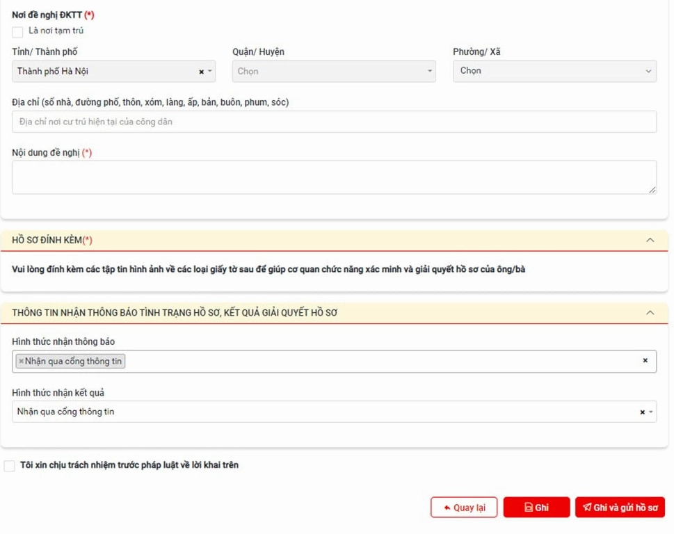 Hướng dẫn đăng ký tạm trú online cho người thuê nhà qua Cổng Dịch vụ công