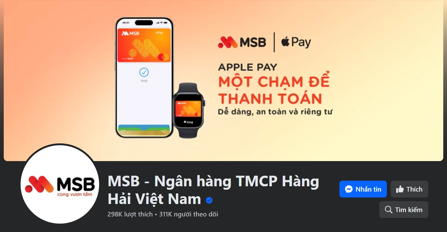 Kênh truyền thông của MSB Bank