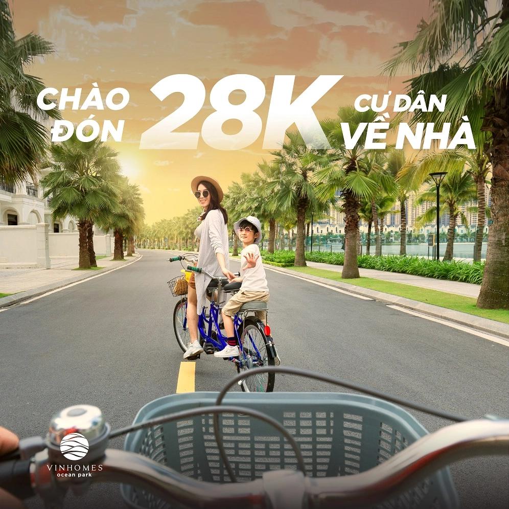 Không gian chào đón cư dân tại Vinhomes Ocean Park