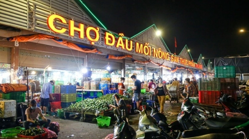 Khu cung cấp thịt nông sản và gia súc gia cầm chợ Bình Điền