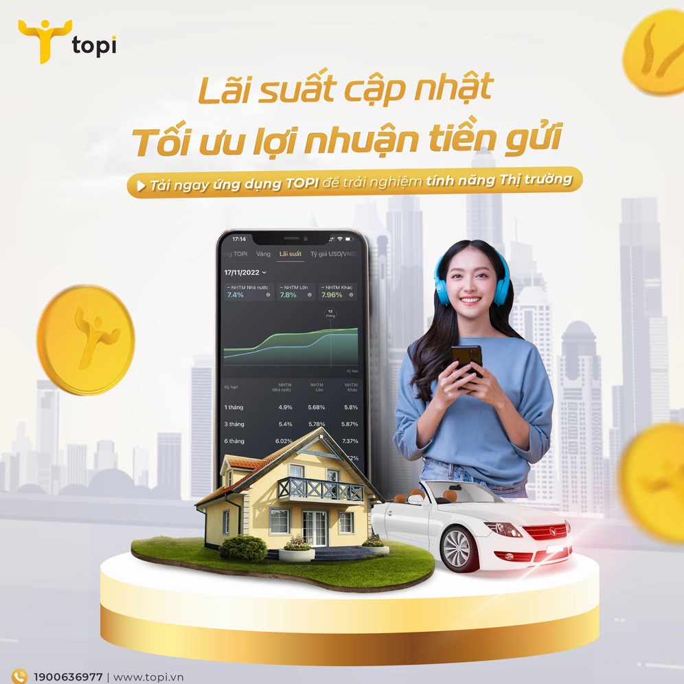Lãi suất ngân hàng cập nhật trên thị trường tài chính