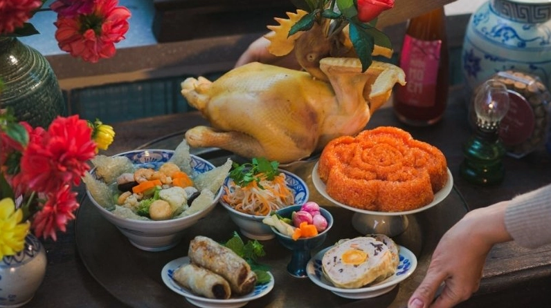 Mâm lễ mặn truyền thống