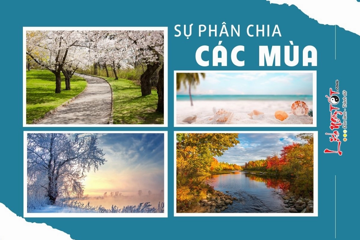 Sơ đồ phân chia Các Mùa Trong Năm