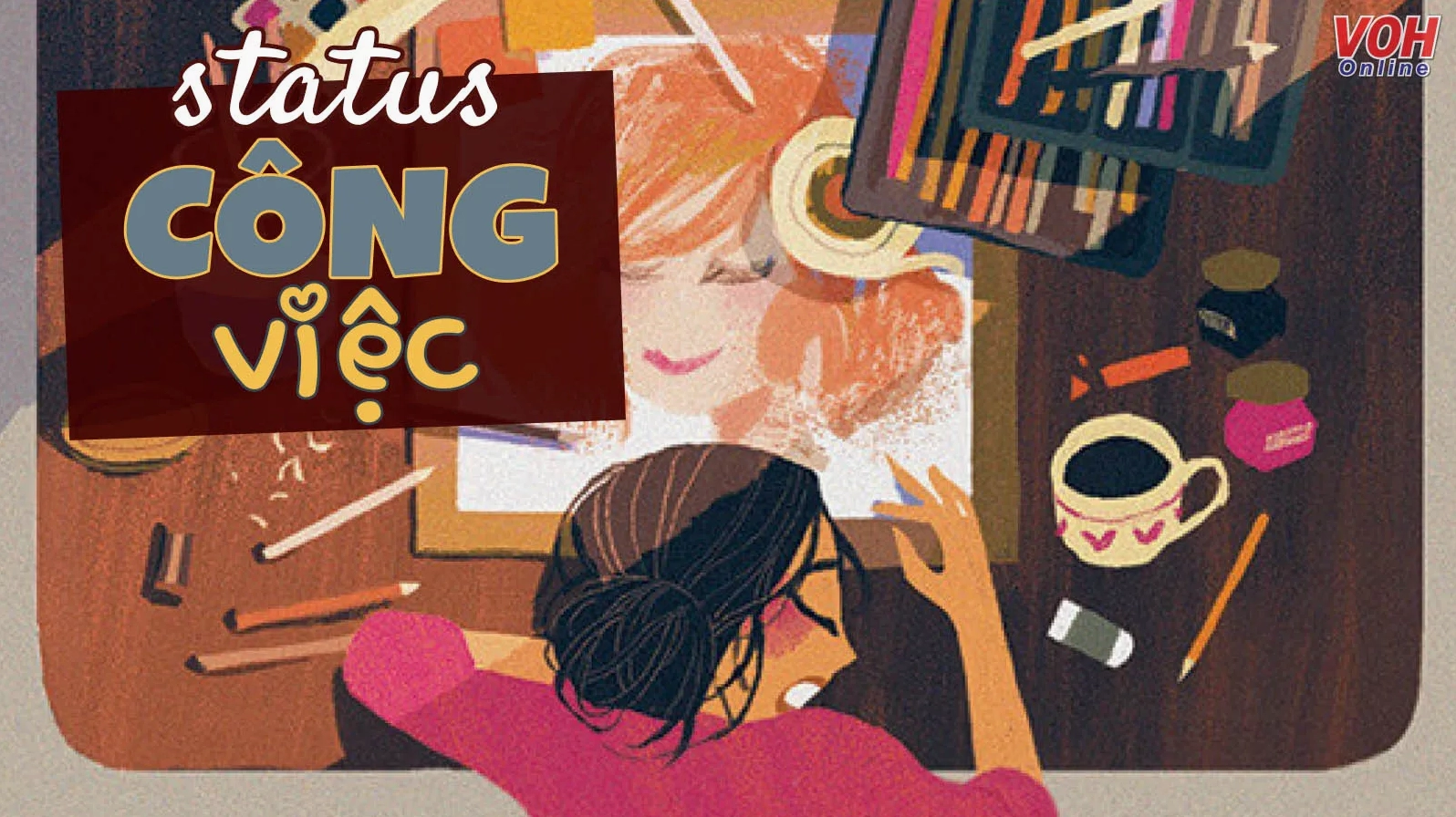 Status công việc mệt mỏi chán chường