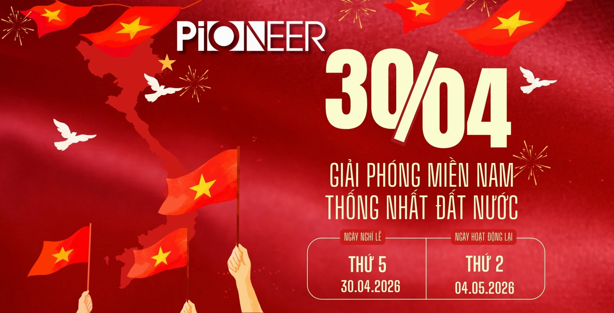 Thông Báo Lịch Nghỉ Lễ 30/04 - 01/05 Năm 2026