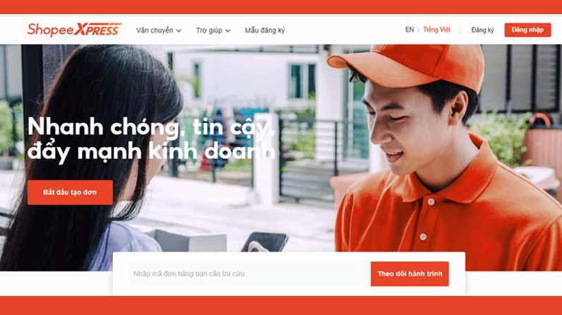 Truy cập vào website tra cứu đơn hàng SPX