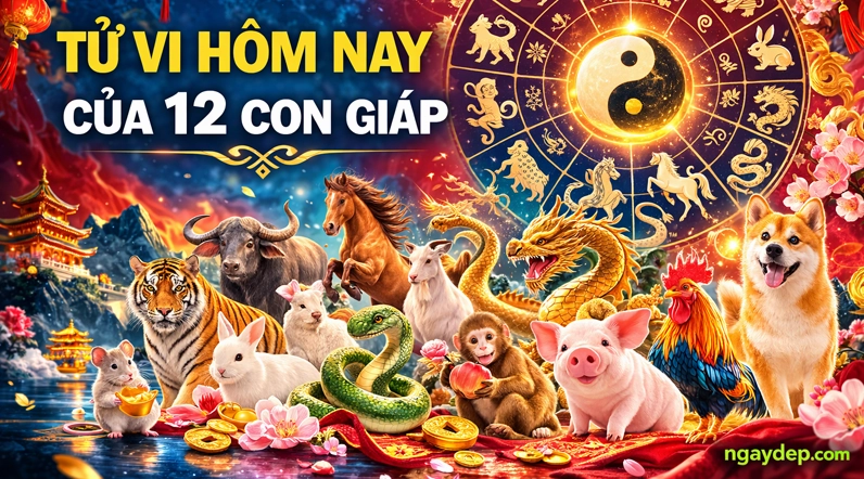 Tử vi hôm nay của 12 con giáp và các con số may mắn