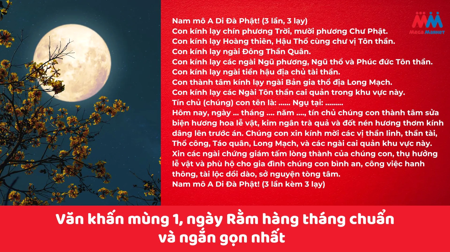 Văn khấn ngày Rằm, mùng 1 hằng tháng Âm Lịch chuẩn nhất theo truyền thống