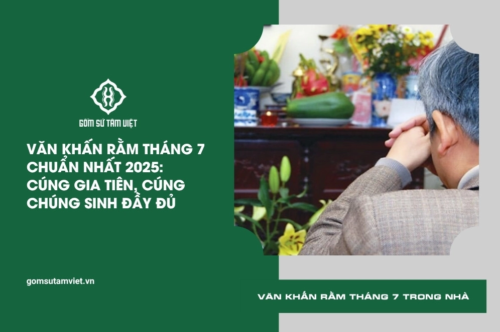 Văn khấn rằm tháng 7 trong nhà