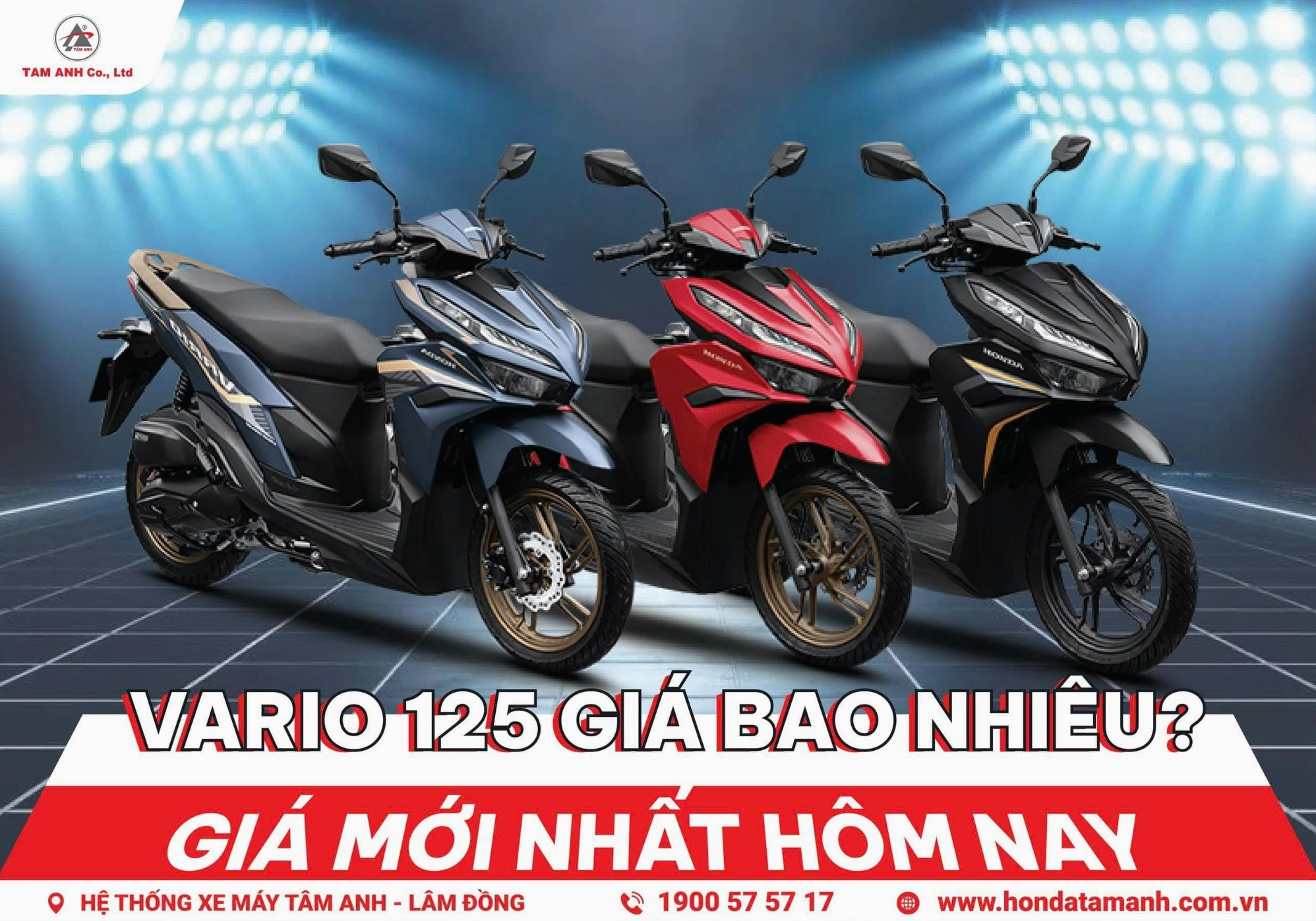 Vario 125 giá bao nhiêu tại các đại lý