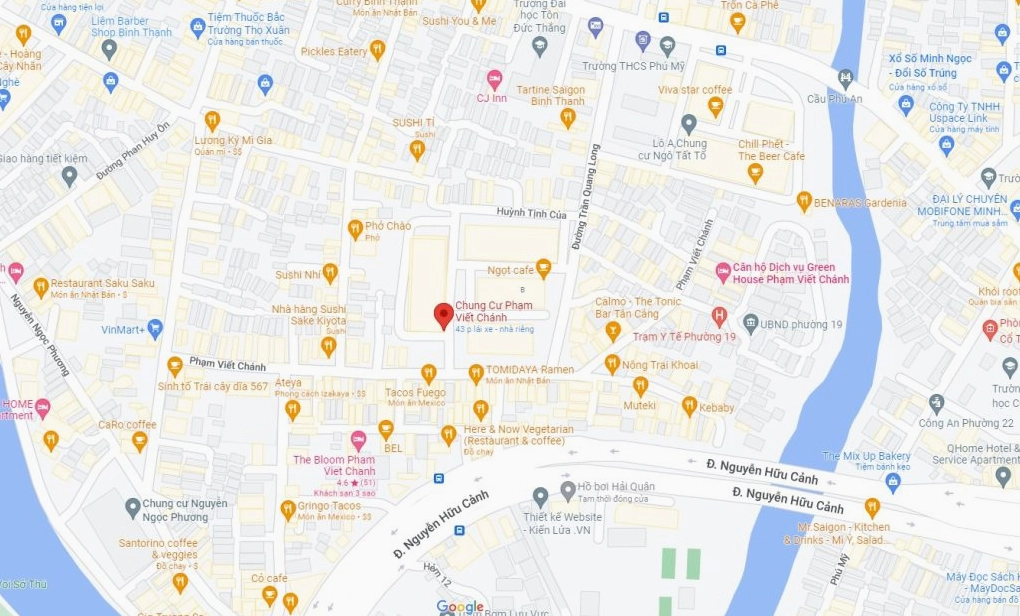 Vị trí của dự án chung cư Phạm Viết Chánh