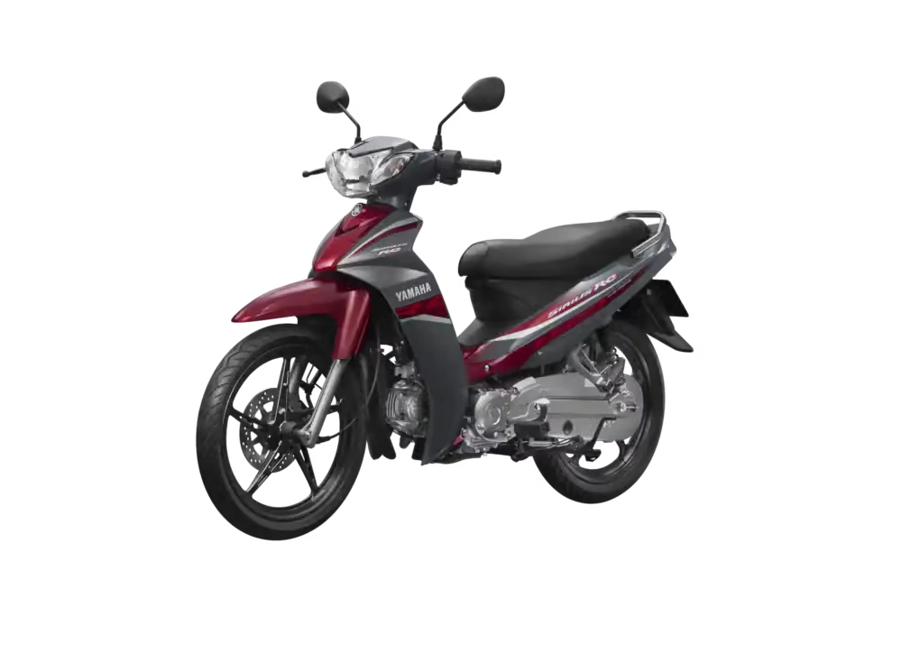 Xe máy Yamaha Sirius 110 phiên bản vành đúc xám đỏ
